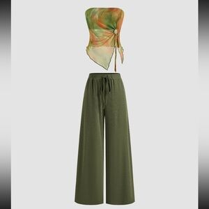 Cider Multicolor Tie-Dye Crop Top